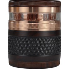 Als Ahşap Detaylı Metal Baharat & Tohum Öğütücü, Grinder  – Filtreli, Çok Katmanlı, Masaüstü Premium Tasarım