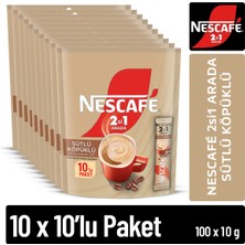Nescafe 2si1 Arada Sütlü Köpüklü 10(10X10G)