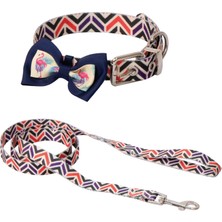 Snmswrld Eastland Papyonlu Boyun Tasma 20MM 40-50 cm + Uzatma 120CM Balık Desenli