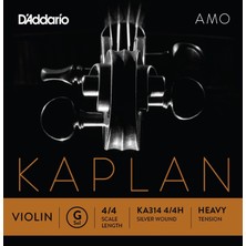 Daddario KA314 Keman Tek Tel | Kaplan Amo (Mi-E), 4/4