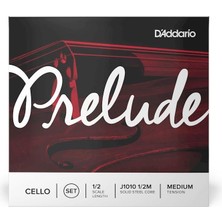 D'addario J1010 1/2m Prelude Çello Tel Seti (1/2) | Öğrenci Dostu Masif Çelik Çekirdek Yüksek Dayanıklılık ve Net Ses Karakteri