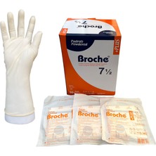 Broche Pudralı Steril Cerrahi Eldiven No : 7,5 (50 Çift)