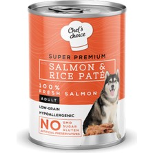 Chef's Choice Snmswrld Chefs Choice 400 gr x 12 Adet  Yetişkin Köpekler Için, Hipoalerjenik, Somon Balıklı ve Pirinçli Ezme