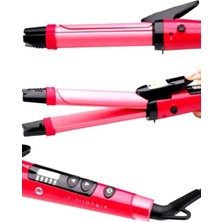 Astraltech Saç Düzleştirici Şekillendirici Saç Maşası Ikili Şekillendirici Isı Ayarlı