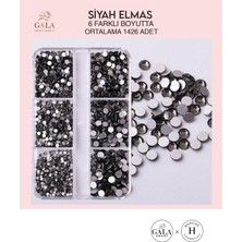 Gala Smart  6 Farklı Boyut Taş Seti Si̇yah Elmas