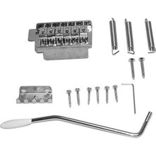 Valencia EBR1CR Tremolo Köprüsü Seti Krom (Dr. Parts) | Strat Tipi - Kol ve Yaylar Dahil - 8 Vidalı