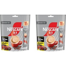 Nescafe 2si1 Arada Granül Kahve 10'lu Paket (2 Adet)