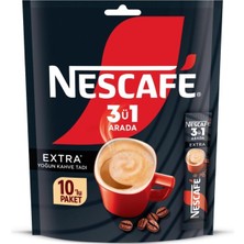 Nescafe 3ü1 Arada Extra Yoğun Kahve Tadı Granül Kahve 10'lu Paket