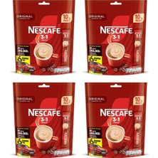 Nescafe 3ü1 Arada Original 10'lu Ekonomik Paket x 4 Adet