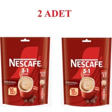 Nescafe 3ü 1 Arada Original 2 Adet 10'lu Paket