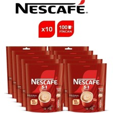 Nescafe Nescafé 3ü1 Arada Original Çözünebilir Kahve 10 x 10'lu Paket - 10X17,5G