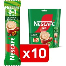 Nescafe 3U1ARADA Fındık Aromalı 10 Lu Kahve