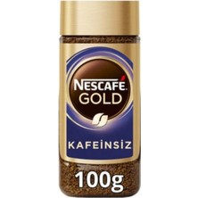 Nescafe Gold Çözünebilir Kahve Kafeinsiz 100 G Kavanoz ( 5 Adet )