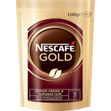 Nescafe Gold 100 G Zengin Aroma ve Yumuşak İçim Özellikli Kahve Ürün Türkiye Menşeli