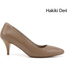 Gönderi(r) Kadın Vizon Antik Sivri Burun İnce Topuklu Hakiki Deri Stiletto