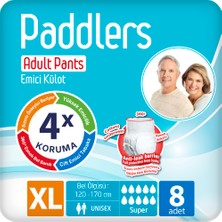 Paddlers Yetişkin Hasta Emici Külot Bez X-Large 8 Adet