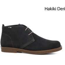 Gönderi(r) Kadın Antrasit Süet Oxford Kalıp Kauçuk Taban Hakiki Deri Bot