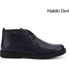Gönderi(r) Kadın Lacivert  Oxford Kalıp Kauçuk Taban Hakiki Deri Bot