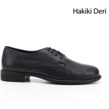 Gönderi(r) Kadın Lacivert Antik Bağcıklı Hakiki Deri Oxford Ayakkabı
