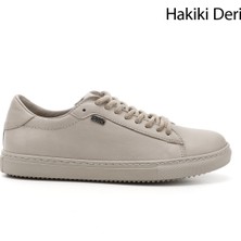 Gönderi(r) Kadın Antik Bej  Bağcıklı Termo Taban Hakiki Deri Sneaker