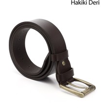Gönderi(r) Erkek Kahve Antik Hakiki Deri 4 Cm Kot Kemeri