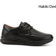 Gönderi(r) Erkek Siyah  Bağcıklı Hakiki Deri Ayakkabı
