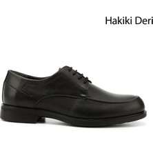 Gönderi(r) Erkek Siyah Bağcıklı Hakiki Deri Klasik Ayakkabı