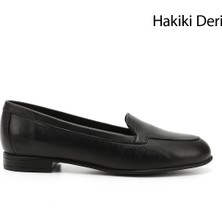 Gönderi(r) Kadın Siyah Hakiki Deri Babet