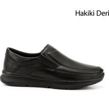 Gönderi(r) Erkek Siyah Hakiki Deri Comfort Ayakkabı