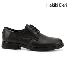Gönderi(r) Erkek Siyah Bağcıklı Hakiki Deri Klasik Ayakkabı