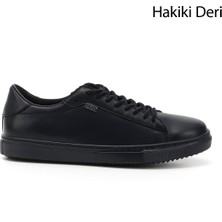 Gönderi(r) Kadın Lacivert Antik Bağcıklı Termo Taban Hakiki Deri Sneaker