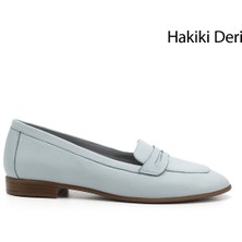 Gönderi(r) Kadın Mavi Antik Hakiki Deri Babet