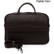 Gönderi(r) Kadın Kahve Antik  Hakiki Deri Notebook Ve Evrak Çantası