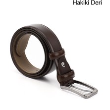 Gönderi(r) Erkek Kahve Antik Hakiki Deri 3,5 Cm Klasik Kemer