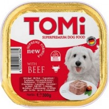 Snmswrld Tomi Köpek Dana Etli Pate Alüminyum Yaş Mama 300GR (Pate)