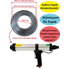 Poyraz Bioplast Havalı Silikon Tabancası Alüminyum Ön Kapak