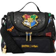 Smiggle Harry Potter Çift Bölmeli Beslenme Çantası Siyah – Askılı, Isı Yalıtımlı Okul Lunch Box
