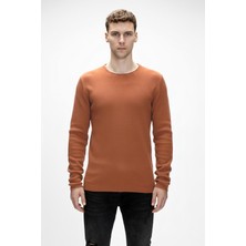 Tender Tarçın Bisiklet Yaka Erkek Triko Kazak