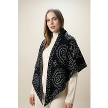 Shophia Kadın Üçgen Desenli Çift Yönlü Triko Şal