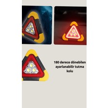 Astraltech Solar Şarjlı Üçgen LED Park ve İkaz Lambası