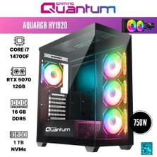 Quantum Gaming Aquargb HY1920 I7-14700F 16GB Ddr5 1tb Nvme Rtx 5070 12GB 240MM Sıvı Soğutmalı Gaming Desktop