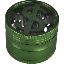 Als Filtreli Metal Grinder, Baharat & Tohum Öğütücü – Dolar Sembollü Premium Masaüstü Tasarım
