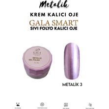 Gala Smart  Metalik Sıvı Folyo Krem Kalıcı Oje No: Metali̇k 3