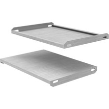Rafburada 5 Adet A Tipi (Dıştan Geçmeli) Hafif Rack Tava - Depo Rafı Hafif Rack Tava GALVANIZ-50X30 cm 0,70 mm