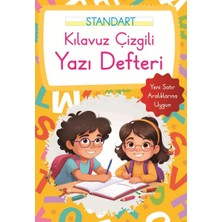 Renklime Kılavuz Çizgili Yazı Defteri Küçük Boy - Turuncu