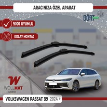 Wollmat Volkswagen Passat B9 Silecek 2024 2026 Arası Uyumlu Silecek Takımı Araca Özel