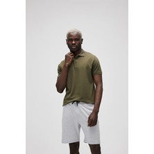 Bad Bear Stark KS Haki Yeşil Polo Yaka King Size Erkek T-Shirt