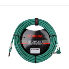 Kirlin Kırlın LGI-202-3M-GR Yeşil L Uçlu Kablo (3 Metre) | Pastel Yeşil Tasarım Profesyonel Lehimleme Teknolojisi ve Parazitsiz Ses