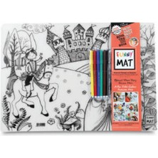 Renklime Funny Mat - Prens & Prenses ve Dansçılar 6'lı Kalem Hediyeli 30 x 40 cm