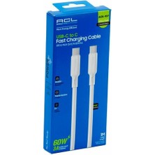 Acl ACK-107 3A Hızlı Şarj Kablosu | Usb-c To Type-C | 1 Metre | Dayanıklı Pvc Malzeme